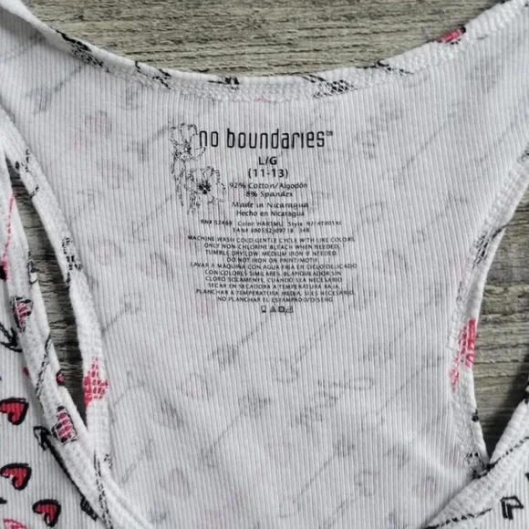 Vintage Y2K Punk scene emo No Boundaries racerback tank top - Picture 4 of 4
